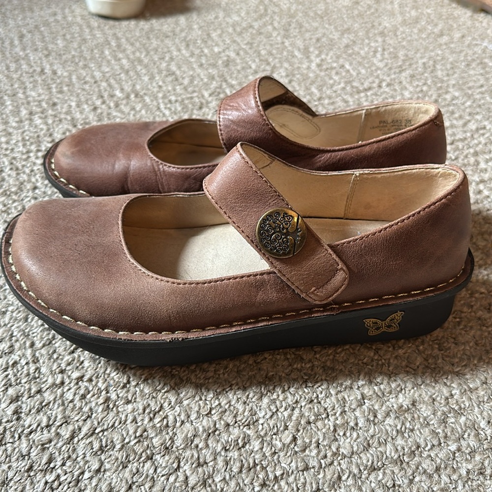Allegria Women’s clogs, brown leather size 38 - Picture 5 of 5